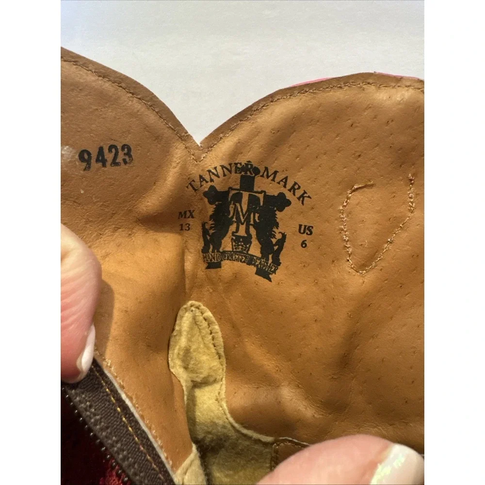 Tanner Mark Pink Sparkly Toddler Western Boots Size‎ 6 See pictures